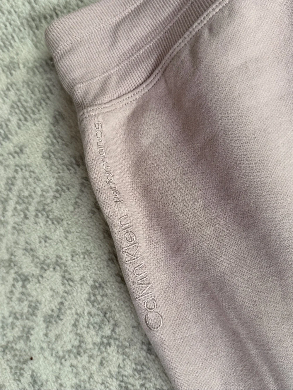 Calvin Klein Performance Wide-Leg Drawstring sweatpants Lounge in Light lilac M